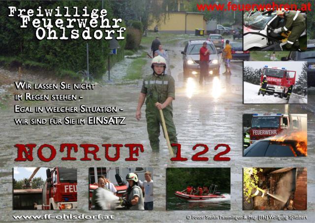 FF Ohlsdorf: 120 Einsätze der Wehr im Jahr 2009