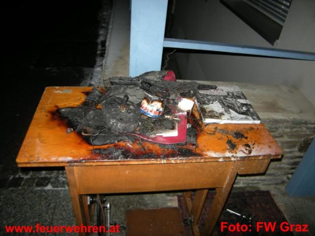 BF Graz: Feuerwehr rettete Frau aus brennendem Zimmer