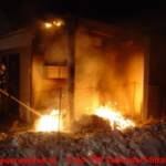 Brandeinsatz nach Brandstiftung