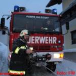 FF Ohlsdorf: Fahrzeug auf steiler Zufahrtsstraße abgerutscht 4 Fahrzeug auf steiler Zufahrtsstraße abgerutscht