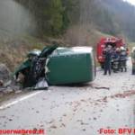 Schwerer Verkehrsunfall in Palfau