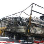 LKW-Brand auf der A9 Mautstelle Ardning