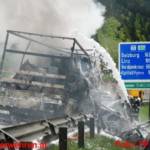 LKW-Brand auf der A9 Mautstelle Ardning