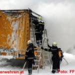 LKW-Brand auf der A9 Mautstelle Ardning