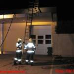 Fassadenbrand beim Wohn- und Geschäftshaus