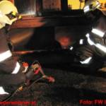 Fassadenbrand beim Wohn- und Geschäftshaus