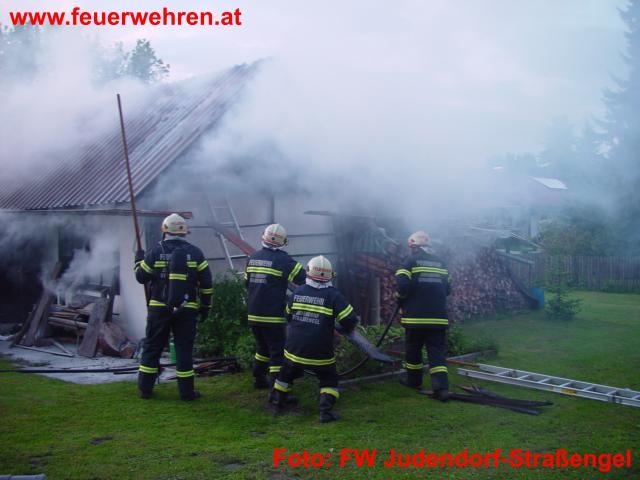 FF Judendorf-Straßengel : Wirtschaftsgebäudebrand