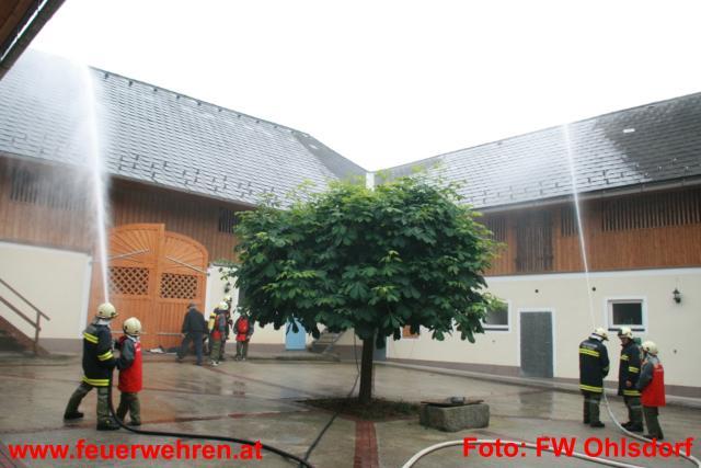 FF Ohlsdorf: Jugend und Aktivmannschaft im Übungseinsatz