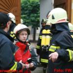 Jugendgruppe und Aktivmannschaft im Übungseinsatz