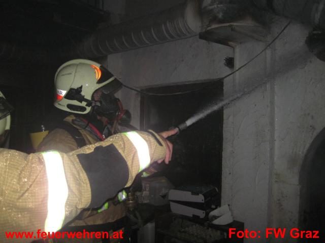 BF Graz: Brand in Grazer Innenstadt