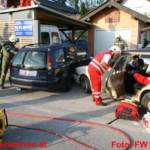 Einsatzübung Verkehrsunfall - vier Feuerwehren übten den Ernstfall