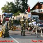 Einsatzübung Verkehrsunfall - vier Feuerwehren übten den Ernstfall