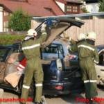 Einsatzübung Verkehrsunfall - vier Feuerwehren übten den Ernstfall