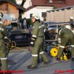 Einsatzübung Verkehrsunfall - vier Feuerwehren übten den Ernstfall