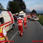Einsatzübung Verkehrsunfall - vier Feuerwehren übten den Ernstfall