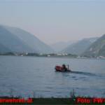 Bootseinsatz beim 22. Bergmarathon rund um den Traunsee mit Personenrettung