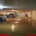 Mehrere Wohnhausanlagen in Ohlsdorf von Starkregen überflutet