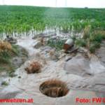 Mehrere Wohnhausanlagen in Ohlsdorf von Starkregen überflutet