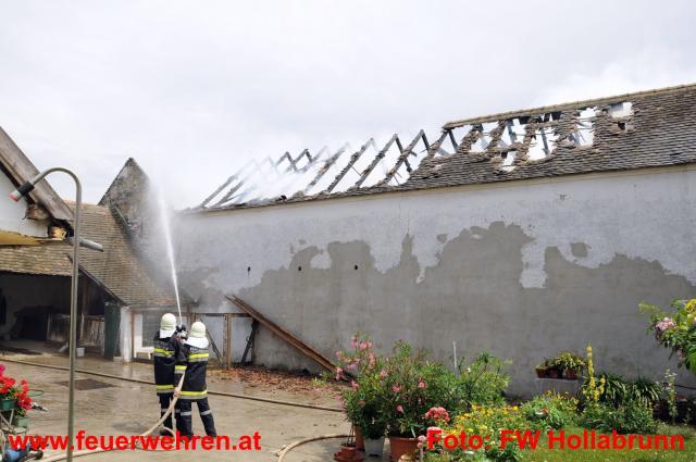 BFKDO Hollabrunn: Blitzschlag – Alarm für 9 Feuerwehren