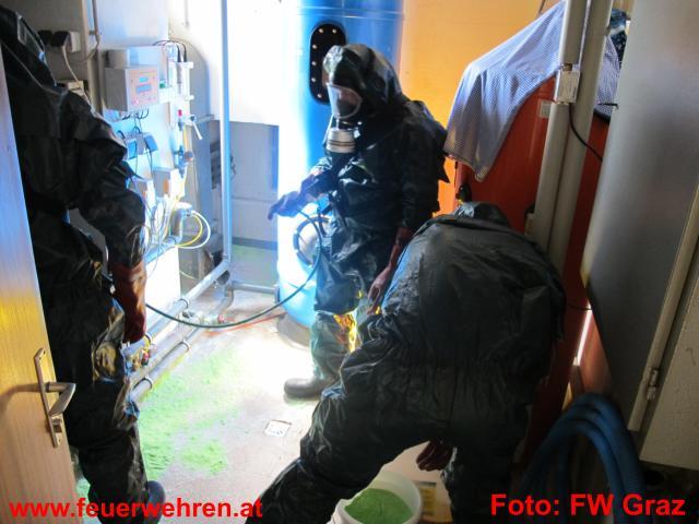 BFV Graz: Chlorgasaustritt in Grazer Innenstadt