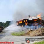 FF Kitzbühel: Bauernhaus in Kirchberg abgebrannt