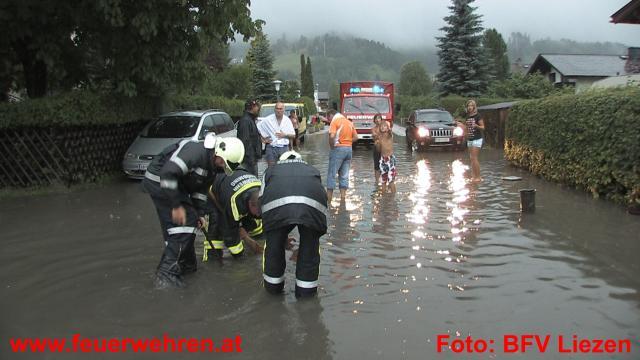 BFV Liezen: Überflutungen und Vermurungen im Bezirk