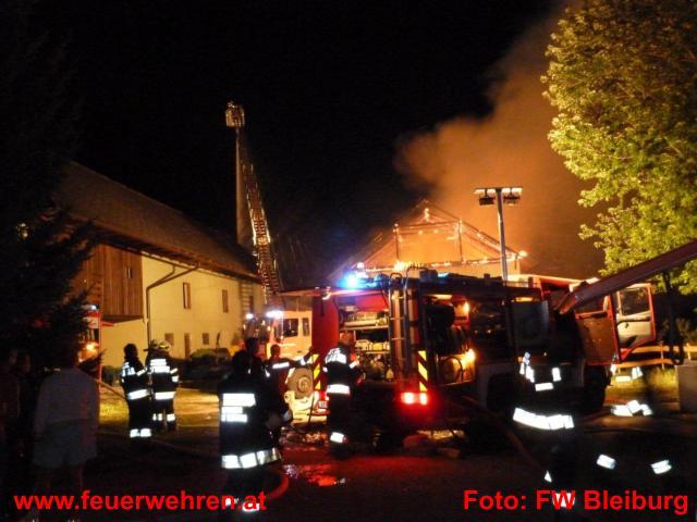 FF Bleiburg: Brandeinsatz für die Stadtfeuerwehr