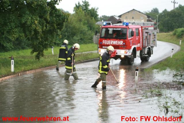 FF Ohlsdorf: Überflutungseinsatz nach Starkregen