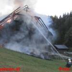 Wirtschaftsgebäudebrand in Pichl-Preunegg