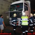 FF Ardning: LKW-Turboladerbrand im Bosrucktunnel