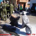 FF Ohlsdorf: Neues Moped bei Brand völlig zerstört