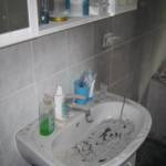 Brand in einem Badezimmer