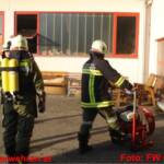 FF Ohlsdorf: Brandmeldealarm durch Brand eines Kompressors