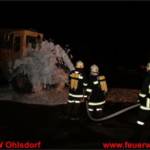 Brandübung - Radladerbrand in Altreifendeponie