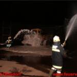 FF Ohlsdorf: Brandübung – Radladerbrand in Altreifendeponie