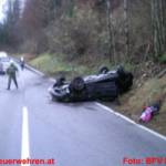 Schwerer Verkehrsunfall auf der B25 beim „Toten Mann“ in Palfau