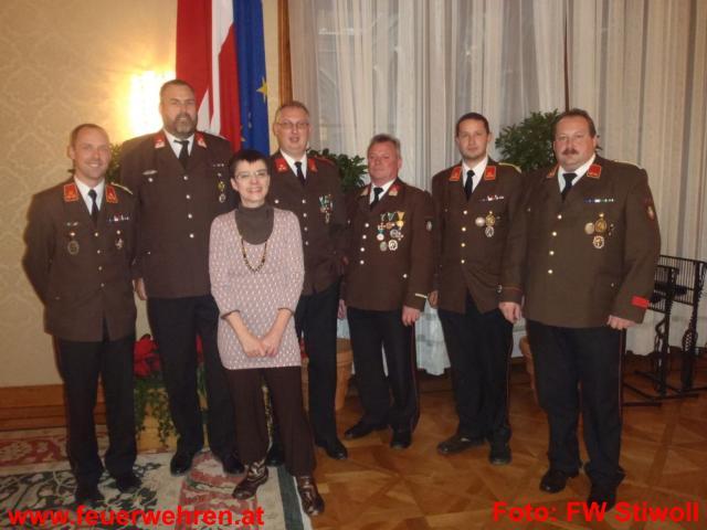 FF Stiwoll: Feuerwehrkameraden in Wien geehrt