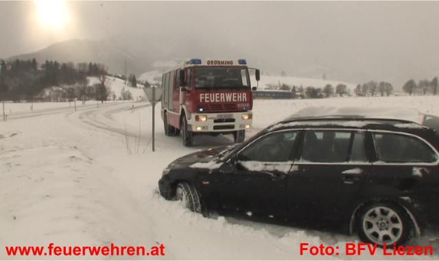 BFV Liezen: Schneeeinsätze für die FF Gröbming