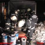 Gefahrguttransporter verunglückt