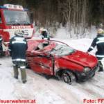 Zwei Schwerverletzte bei Verkehrsunfall auf der Buchau