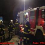 Elektroverteilerbrand mit CO² gelöscht