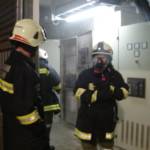 Elektroverteilerbrand mit CO² gelöscht