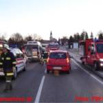 Schwerer Verkehrsunfall - Pkw stürzte über Böschung