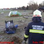 Schwerer Verkehrsunfall - Pkw stürzte über Böschung