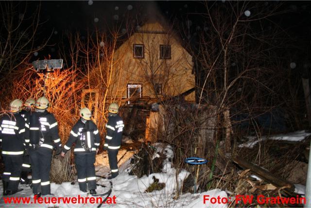 FF Gratwein: Dachstuhlbrand am Anton Bauer Weg