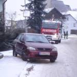 Winterliche Fahrverhältnisse sorgten für zwei Unfälle in Ohlsdorf