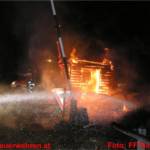 Brand einer Mauthütte
