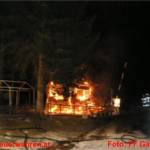 Brand einer Mauthütte