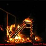 Brand einer Mauthütte
