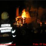 Brand einer Mauthütte